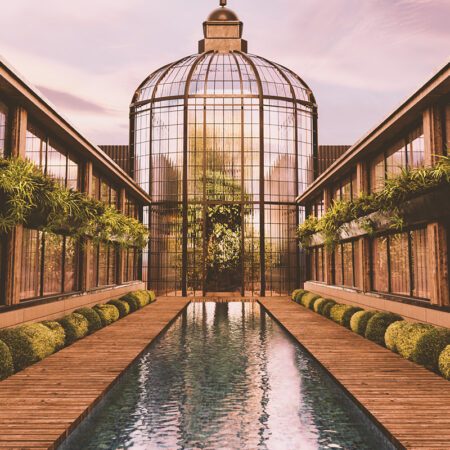 3d architectural visualization greenhouse